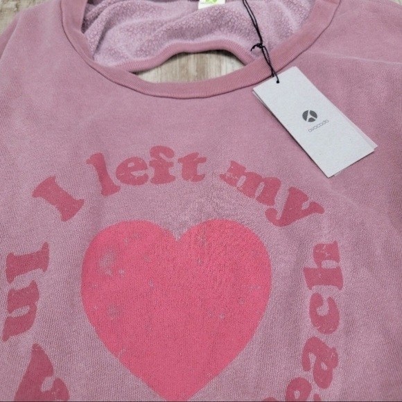 NWT avocado I Left My Heart In Venice Beach Crewneck Sweatshirt Small + Large - Picture 3 of 7